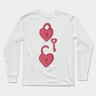 Love is the key. Unlock your heart Long Sleeve T-Shirt